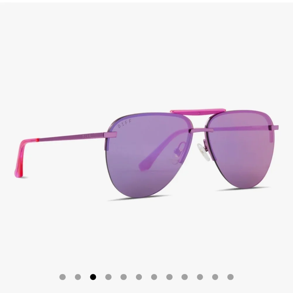 Diff Tahoe Aviator Mirror Pink Purple